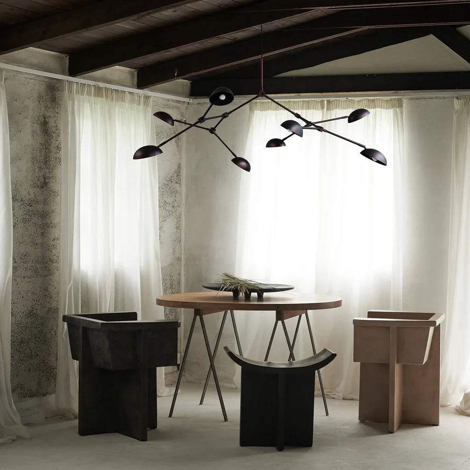 滴形吊燈 - 燒黑色(UL)