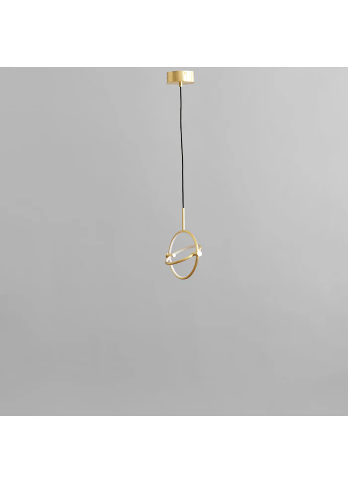 圓環吊燈,迷你 - 黃銅色