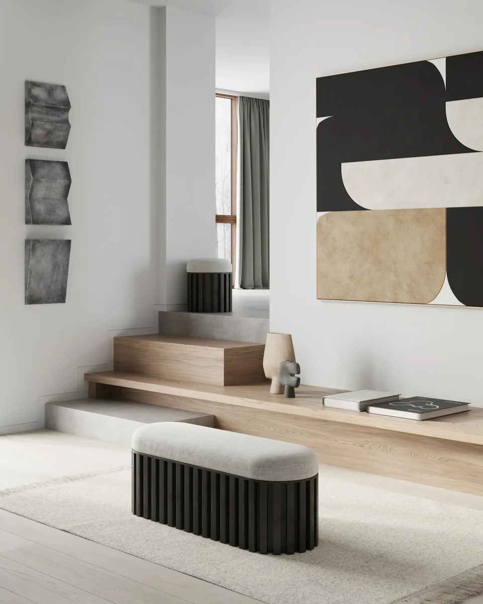 Sculpt 雕塑藝術壁飾,三角形,迷你 - 深灰色