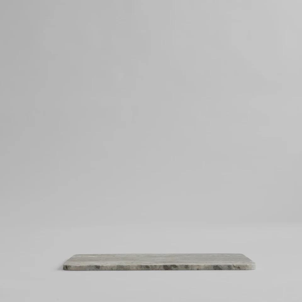 環形長方托盤,中 - 大地色