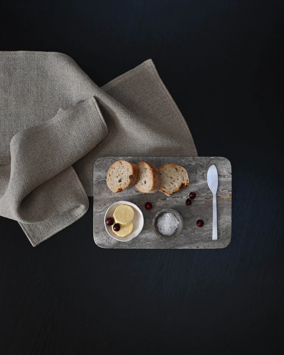 環形長方托盤,迷你 - 大地色