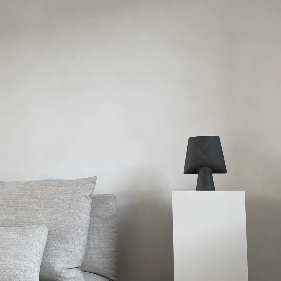 球形花瓶,四方形,迷你 - 咖啡色