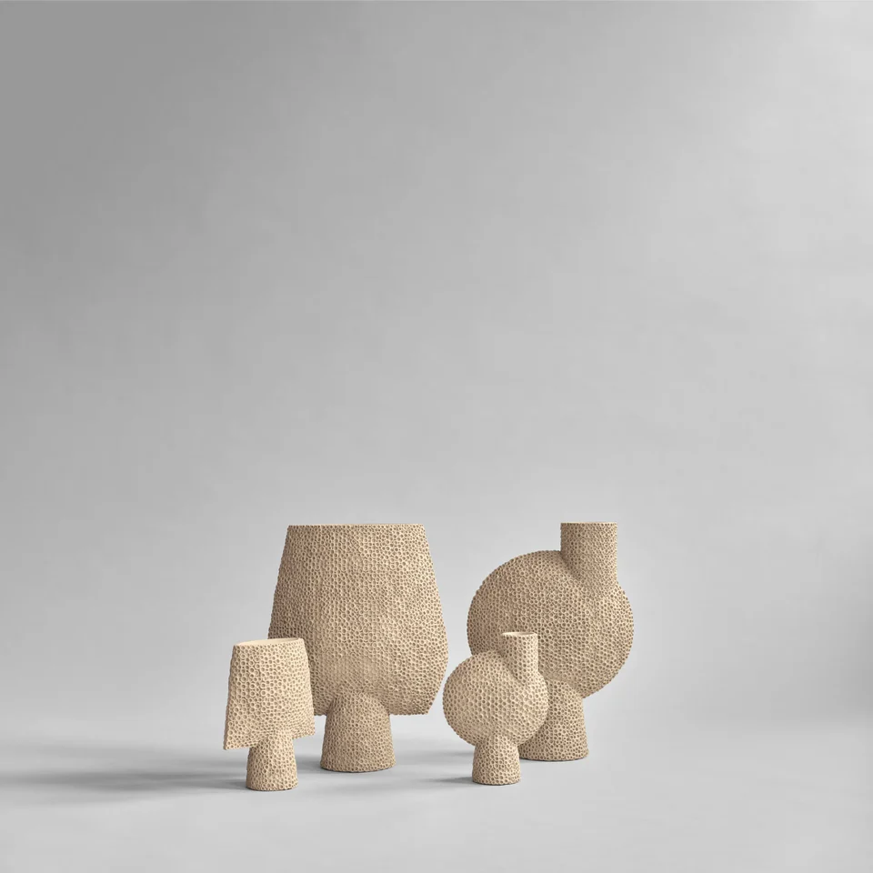 泡泡花瓶,網紋款,大 - 沙色