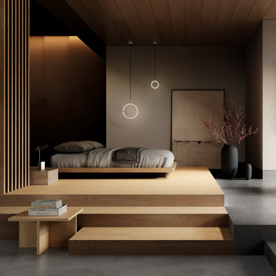 素直花瓶,細長特大 - 黑色