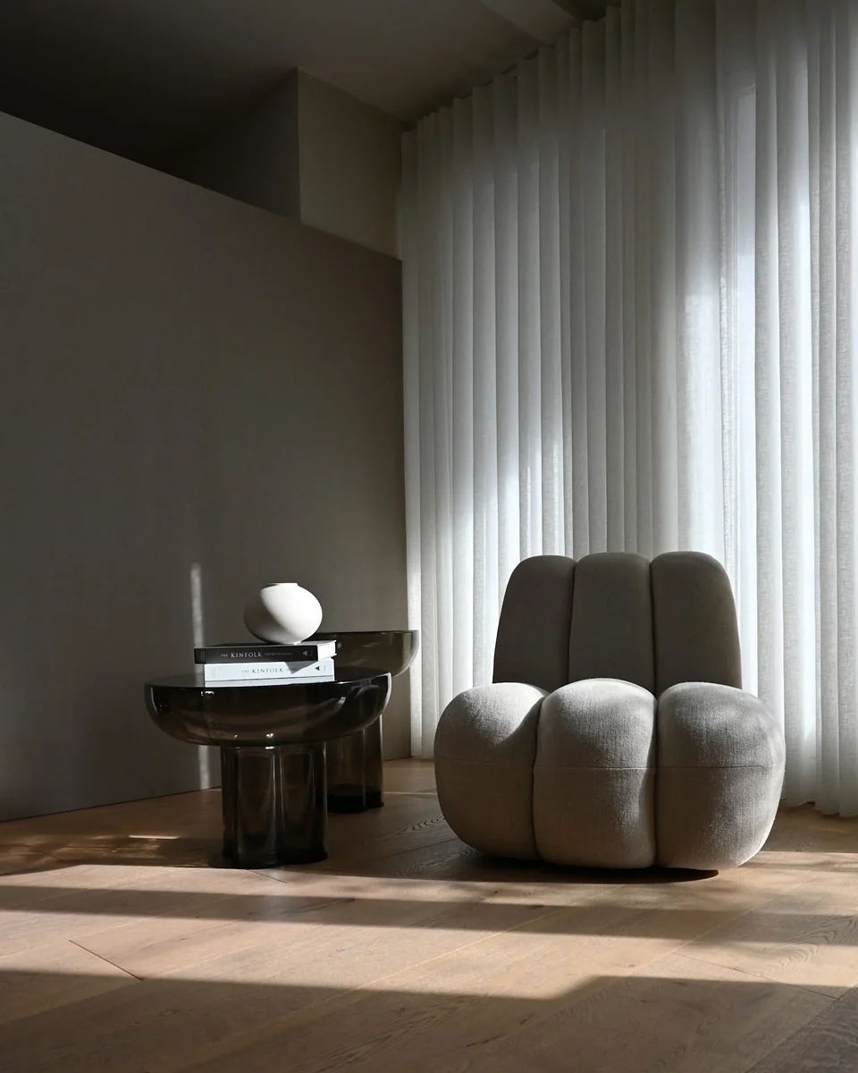 素直花瓶,胖型迷你 - 白樺色