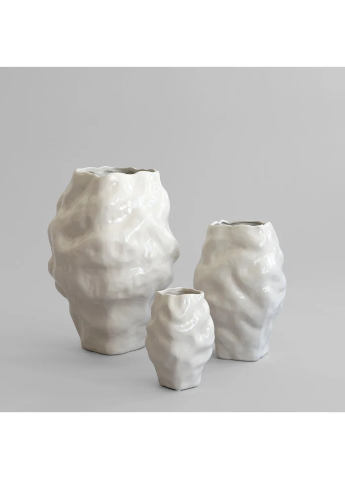 Katachi 花瓶,中 - 高釉樺木色