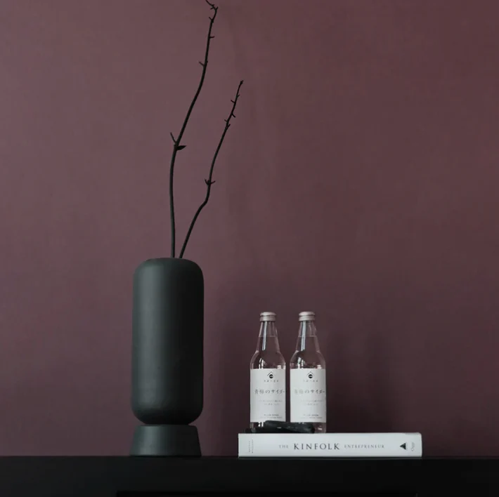 Kabin 圓形花瓶,小 - 黑色