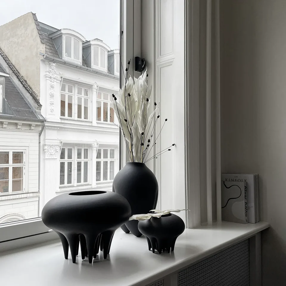 美杜莎花瓶,大 - 咖啡色