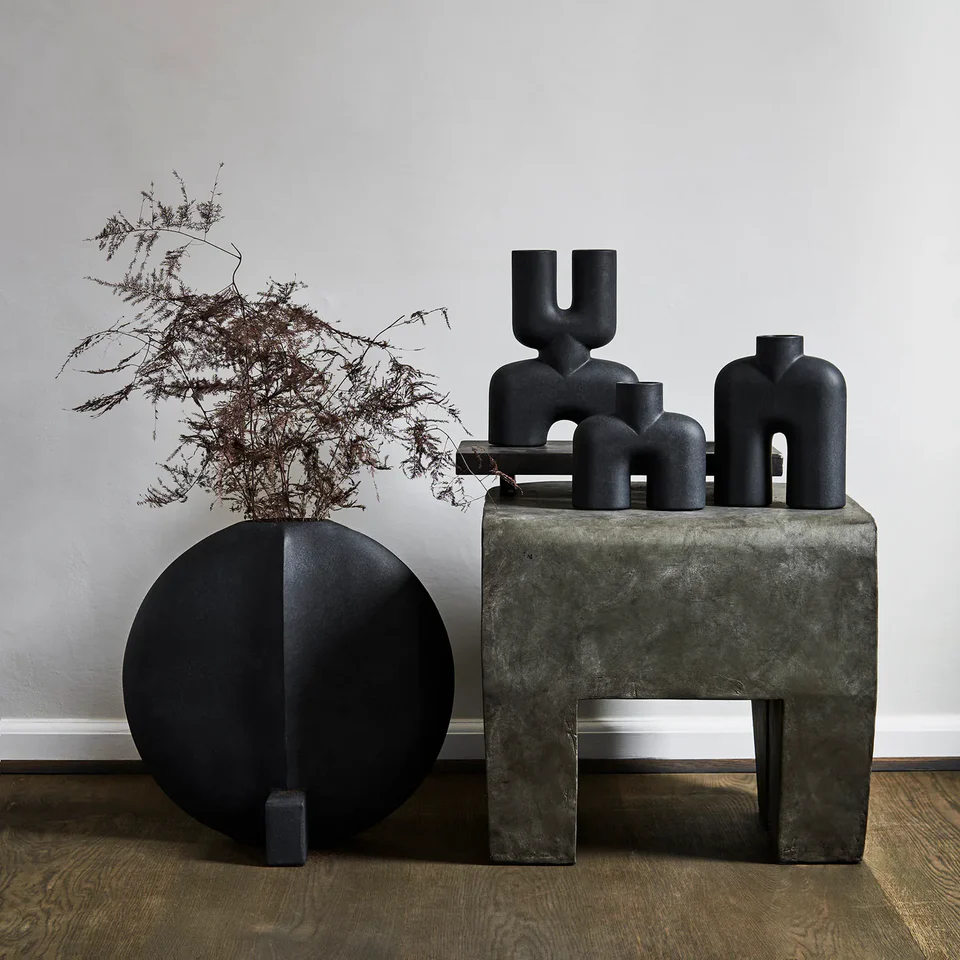 眼鏡蛇花瓶,Uno,迷你 - 黑色