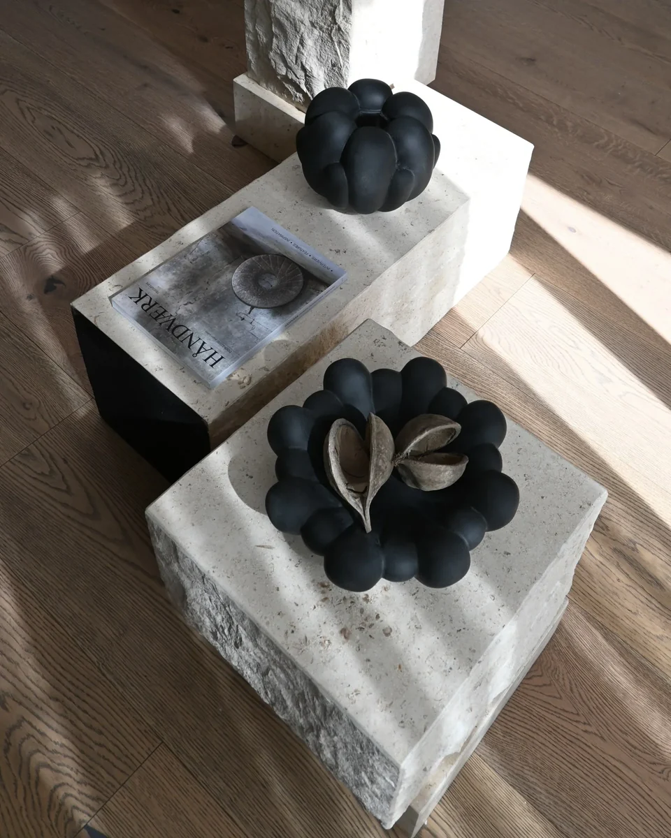 綻放花瓶,迷你 - 黑色