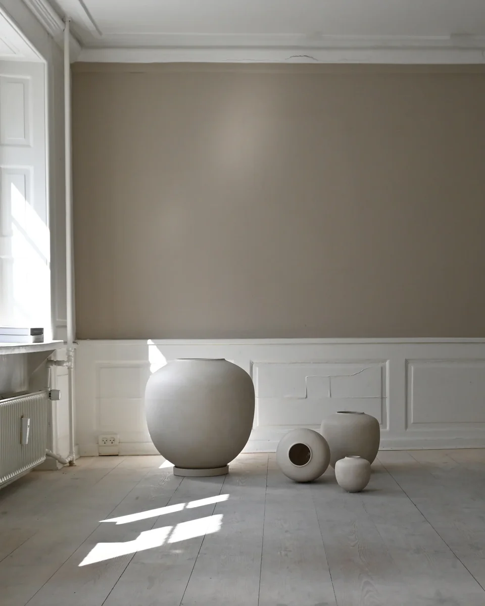 素直花瓶,中型 - 白樺色