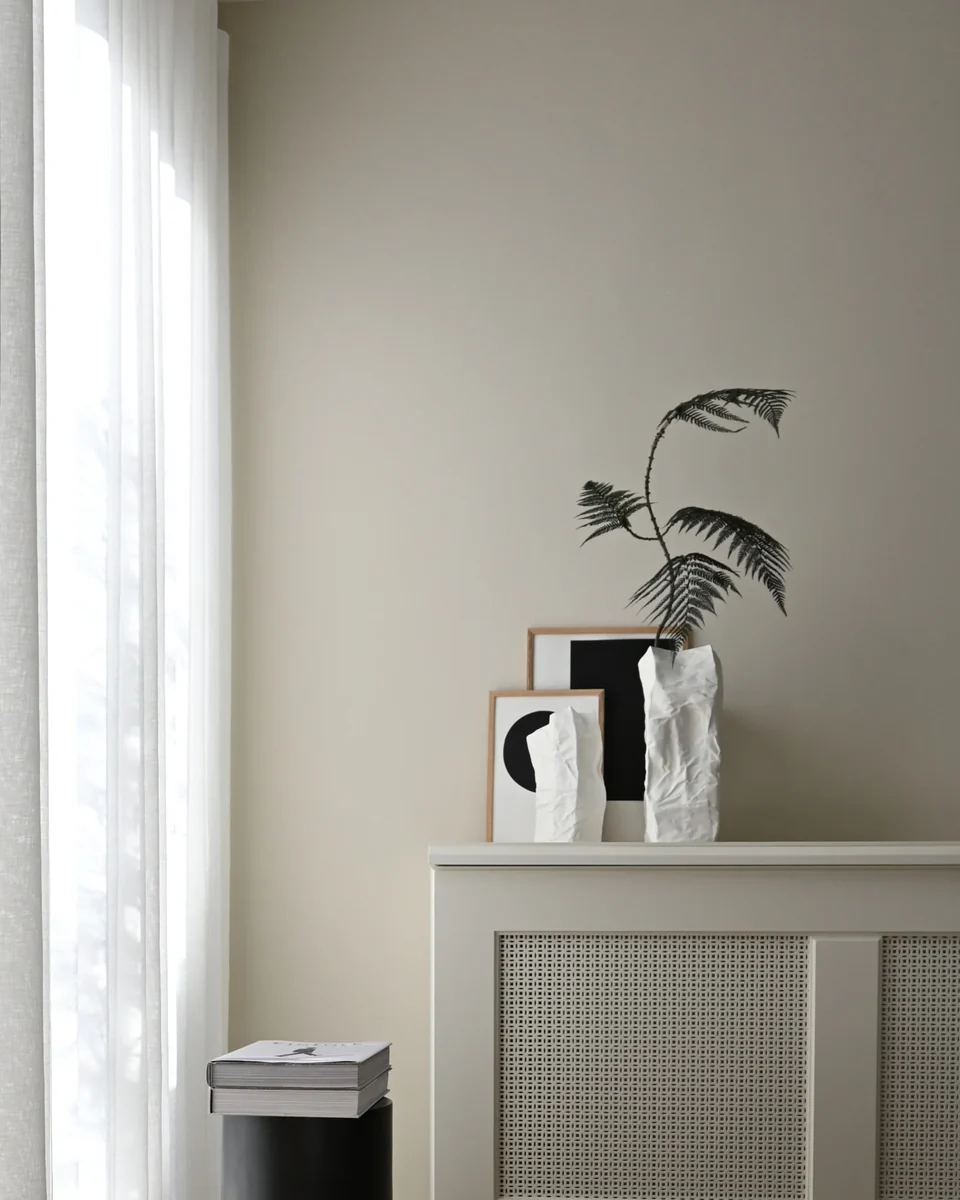 皺褶花瓶,迷你 - 骨白色