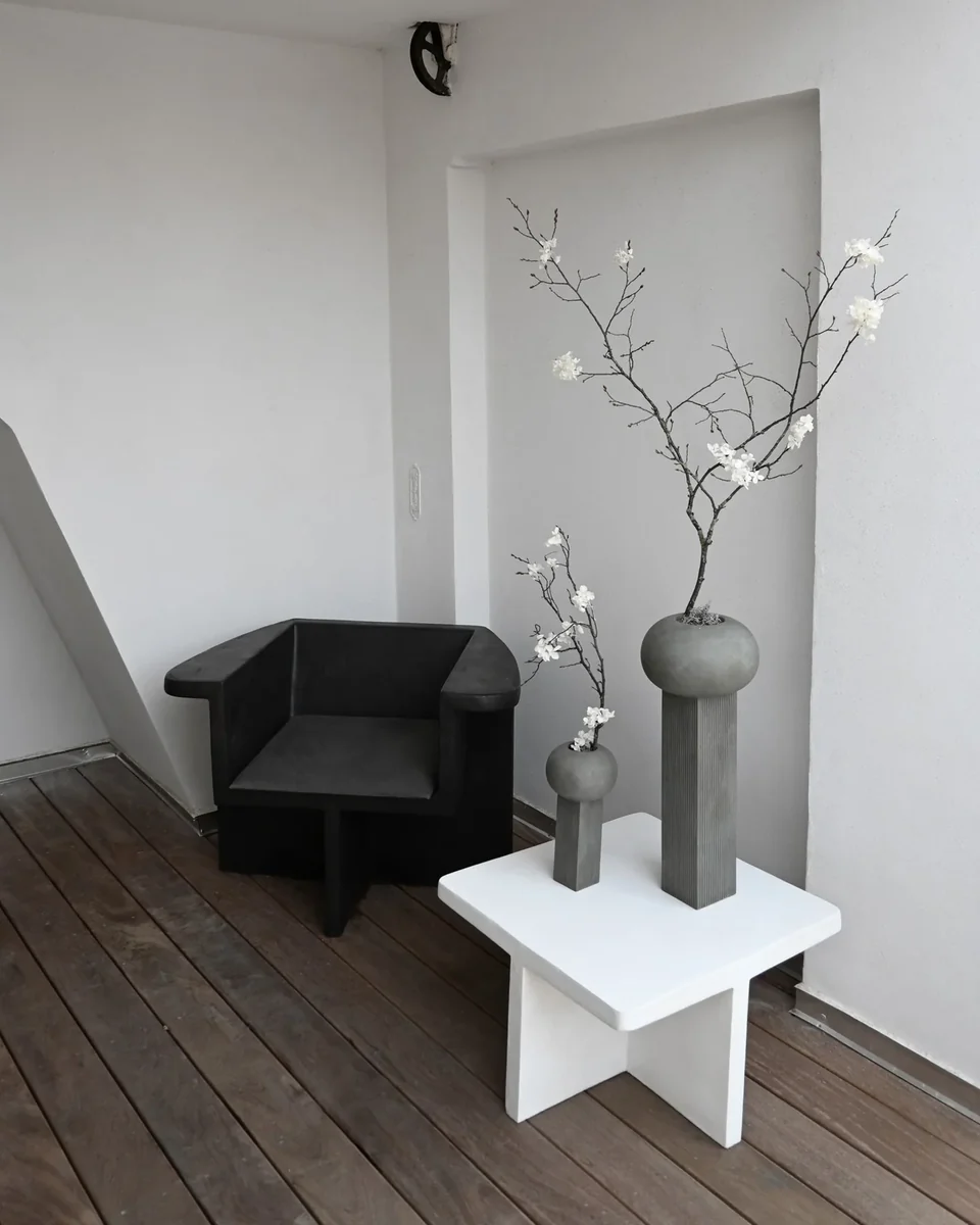 Brutus茶几 - 骨白色