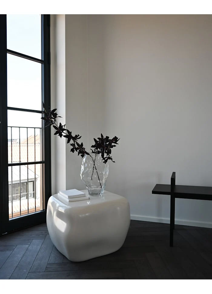 Ishi 咖啡桌, 中 - 亮面白樺木色