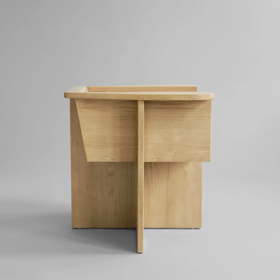 Brutus休閒椅 - 天然橡木