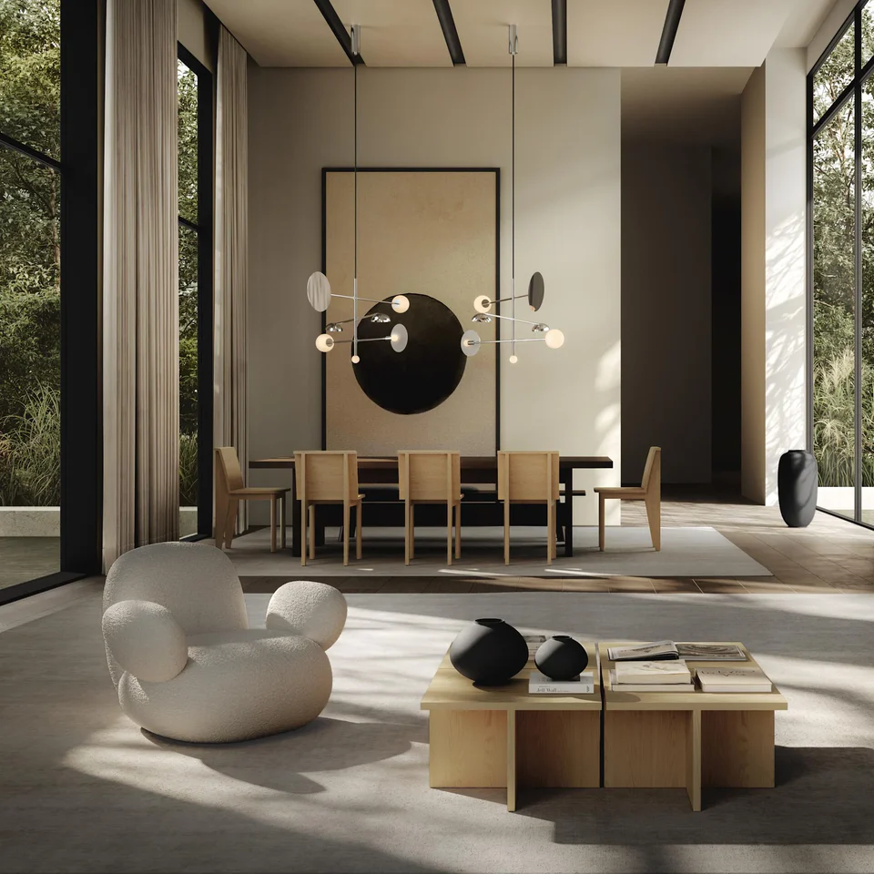 Brutus餐椅,細長 - 天然橡木