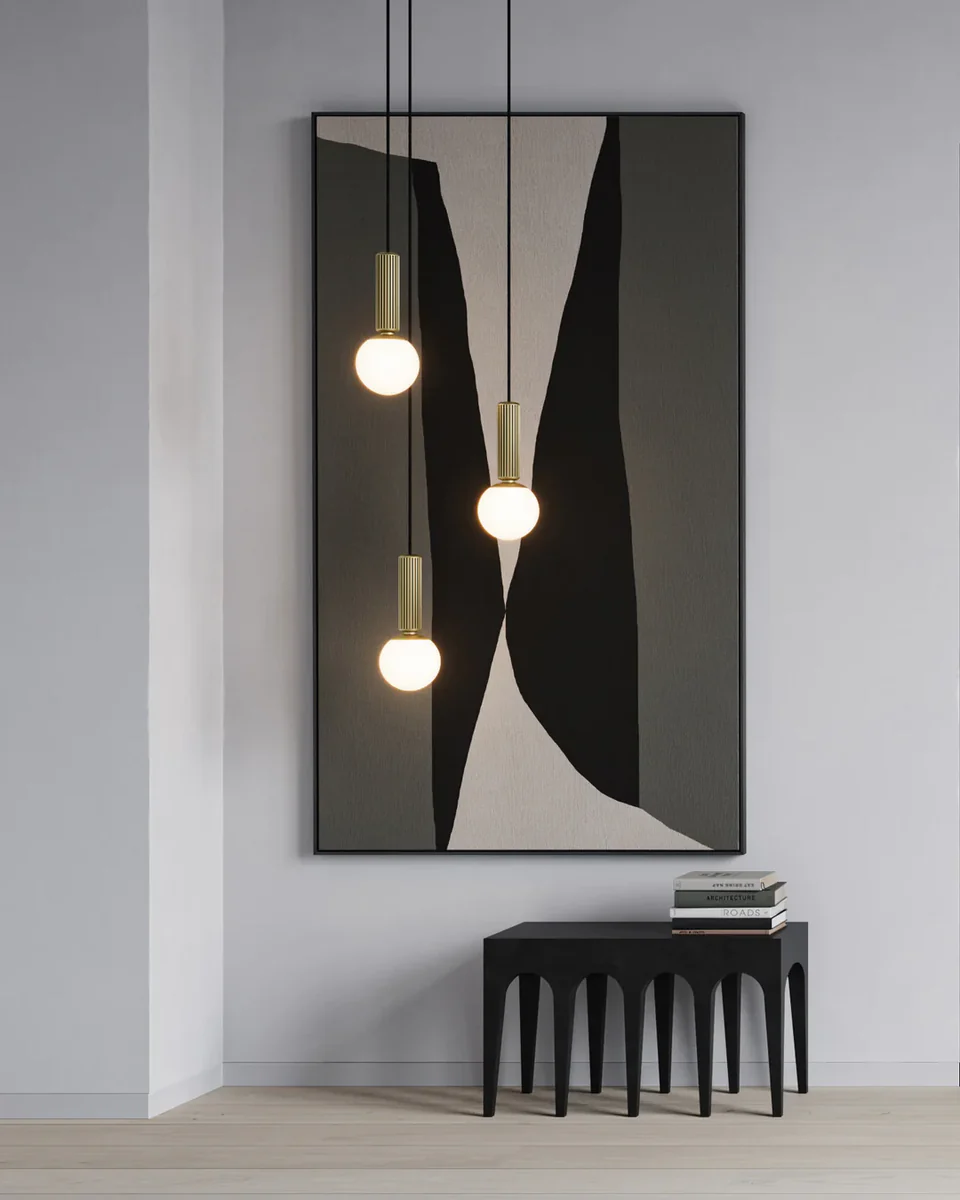 NO.2吊燈 - 黃銅色