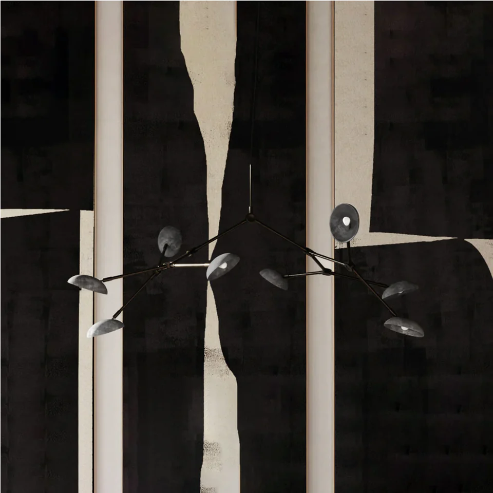 滴形吊燈 - 斑駁灰色