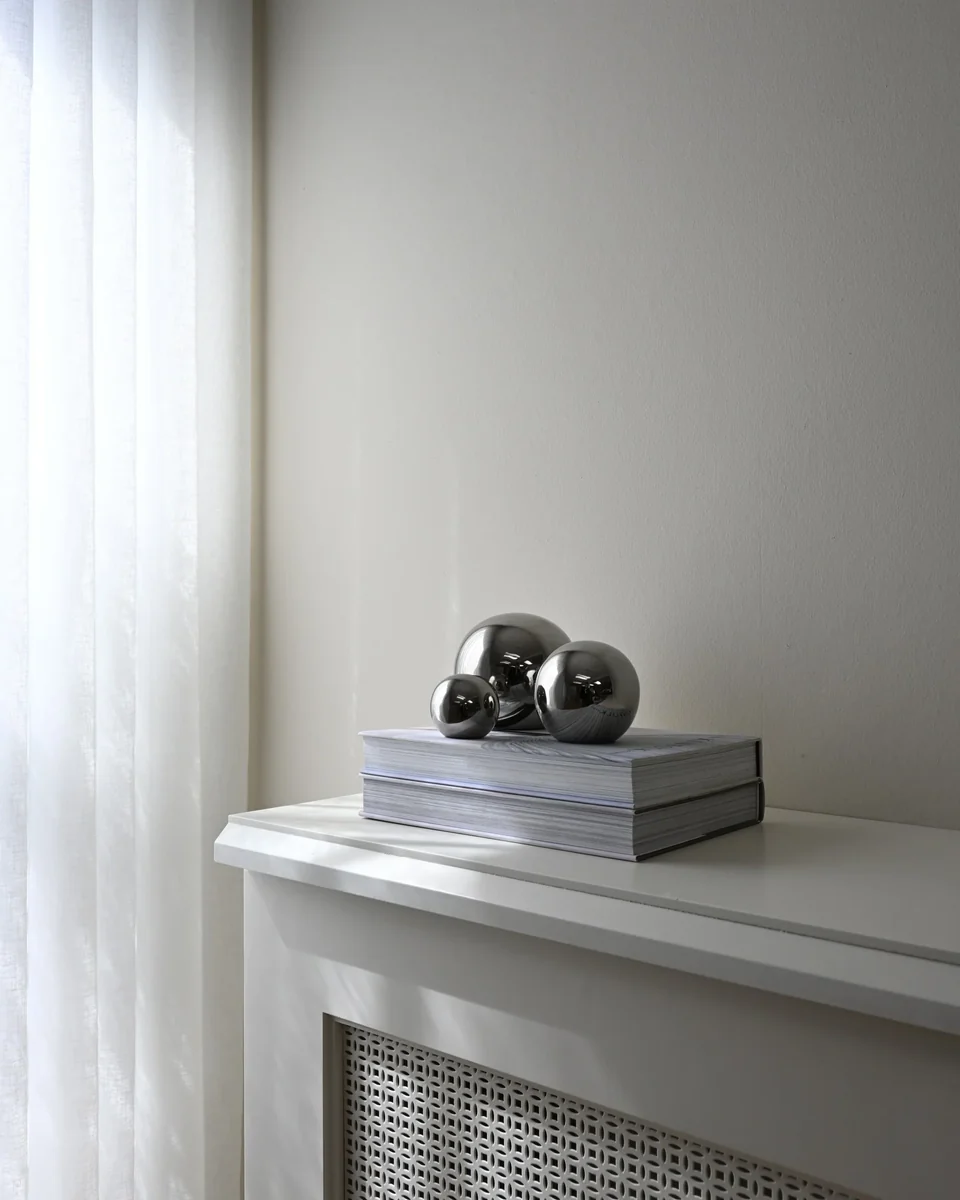 鏡面裝飾球,三件組 - 鉻銀