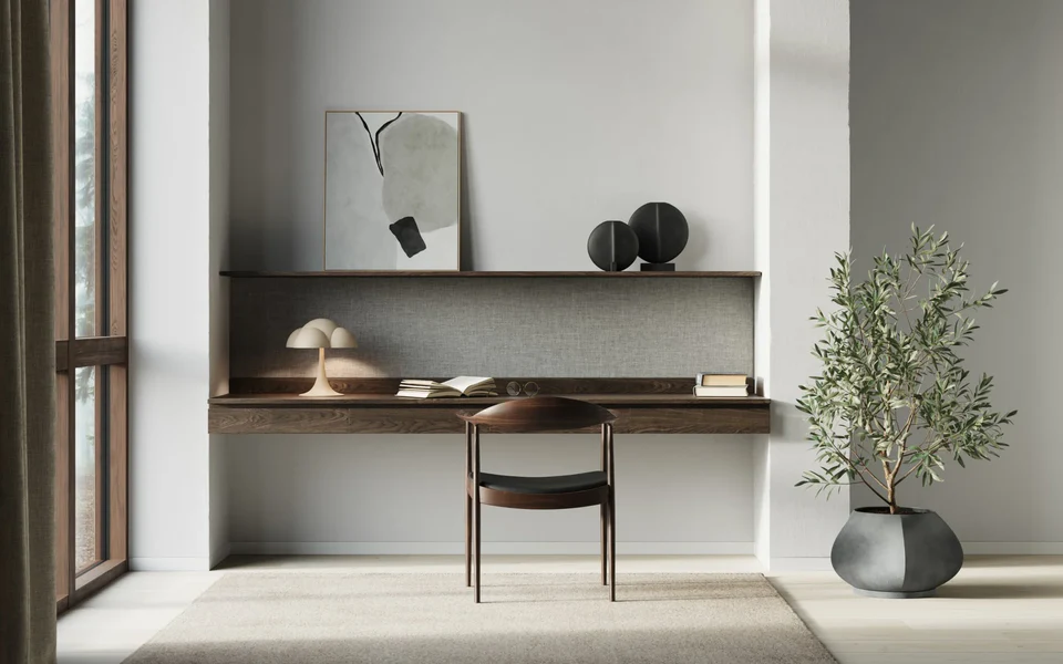 Arket 雕塑花盆,中 - 深灰色