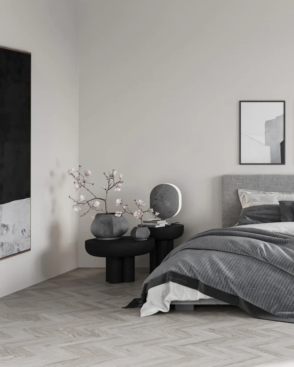 Arket 雕塑花盆,小 - 深灰色