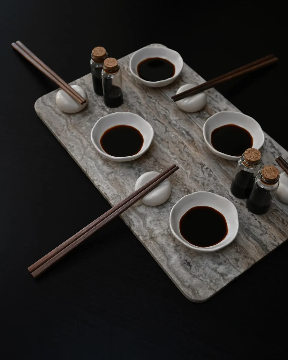 環形長方托盤,中 - 大地色