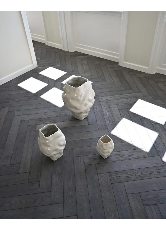 Katachi 花瓶,中 - 高釉樺木色