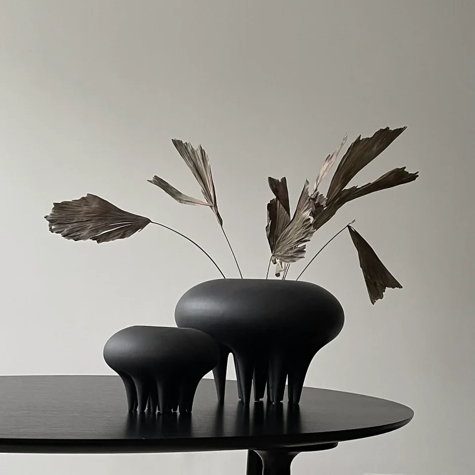 美杜莎花瓶,大 - 咖啡色