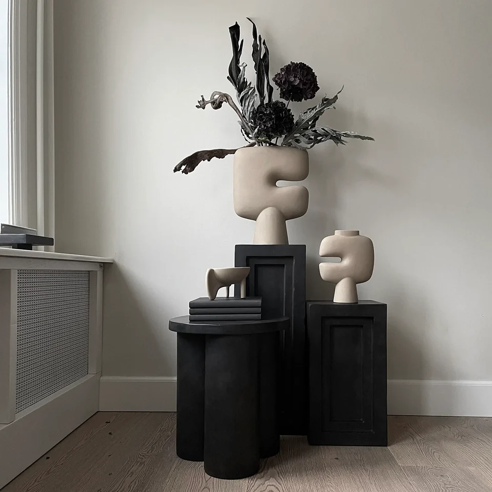 部落花瓶,大 - 沙色