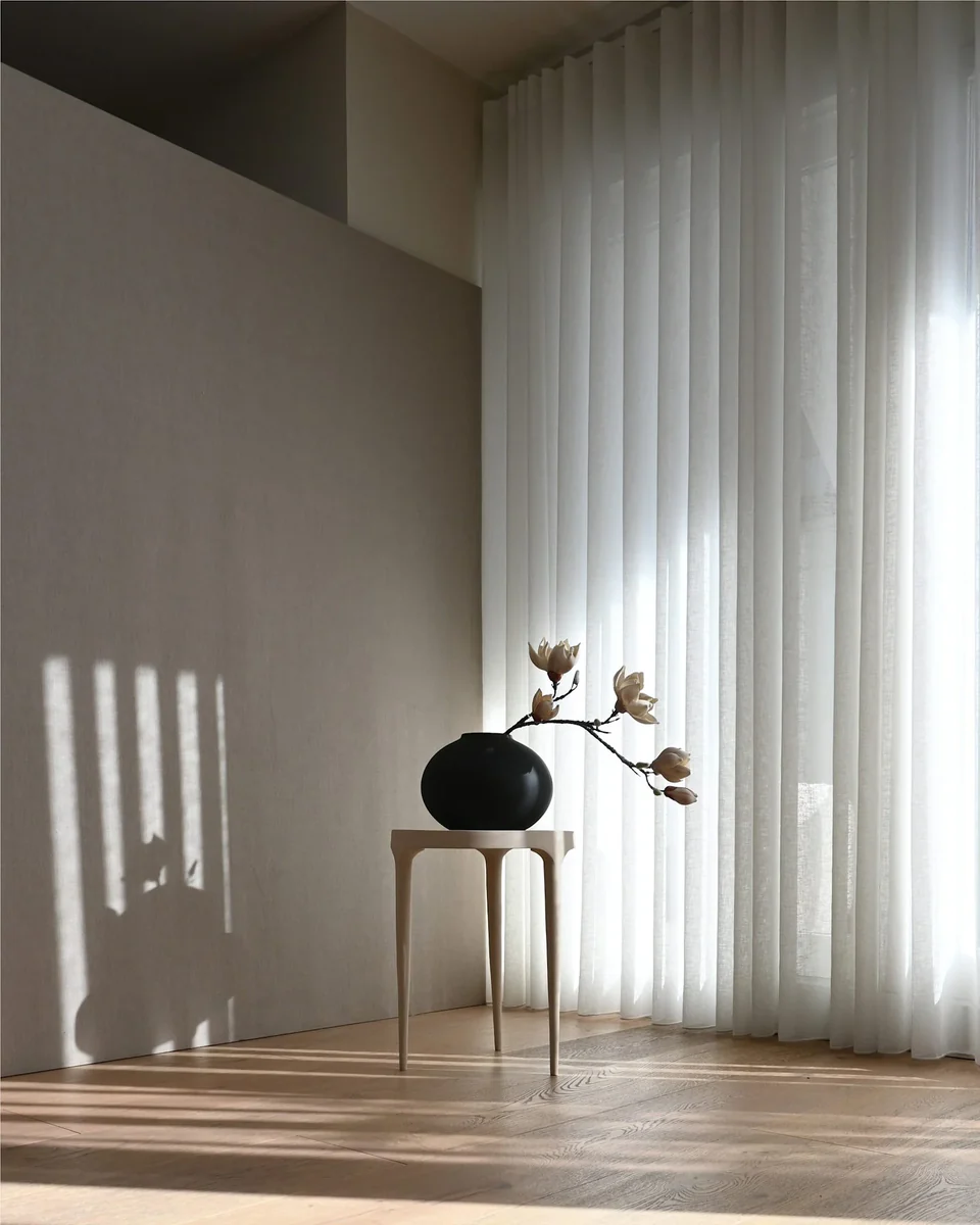 素直花瓶,胖型小 - 黑色