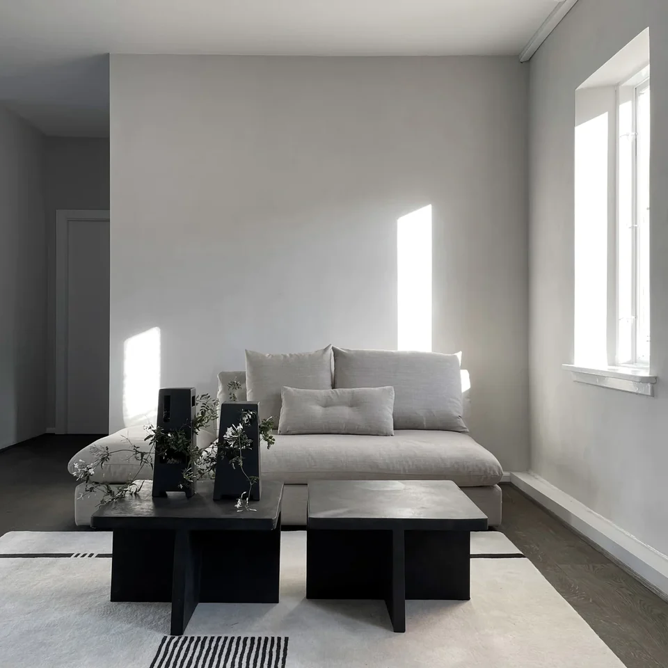 廢墟花瓶,矮胖型- 咖啡色