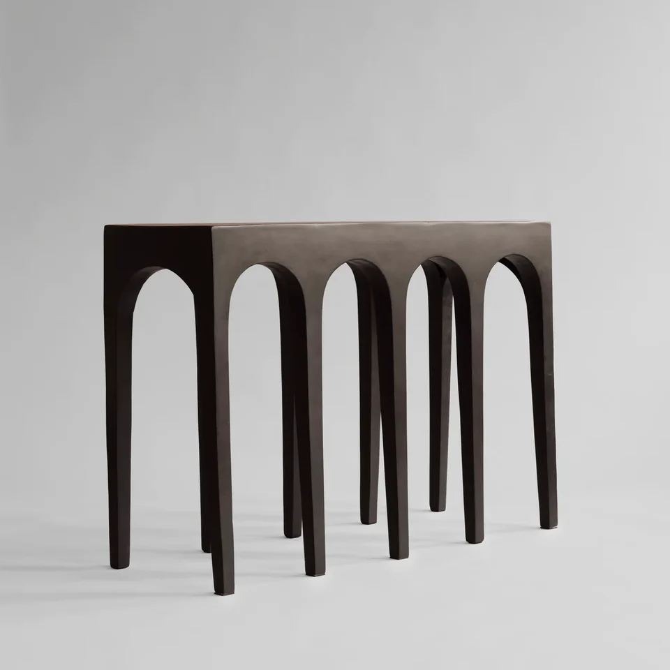 Bow拱門邊桌,大 - 咖啡色