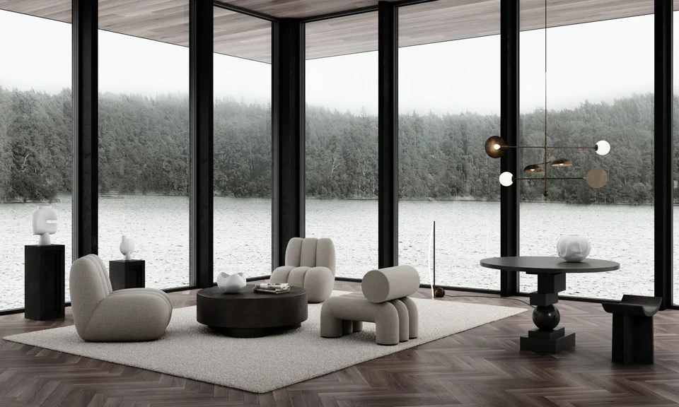 Artist餐桌 - 咖啡黑