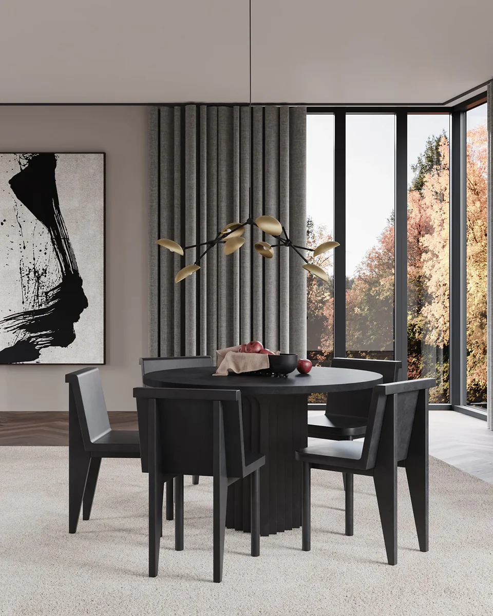 Arc拱形餐桌 - 咖啡色