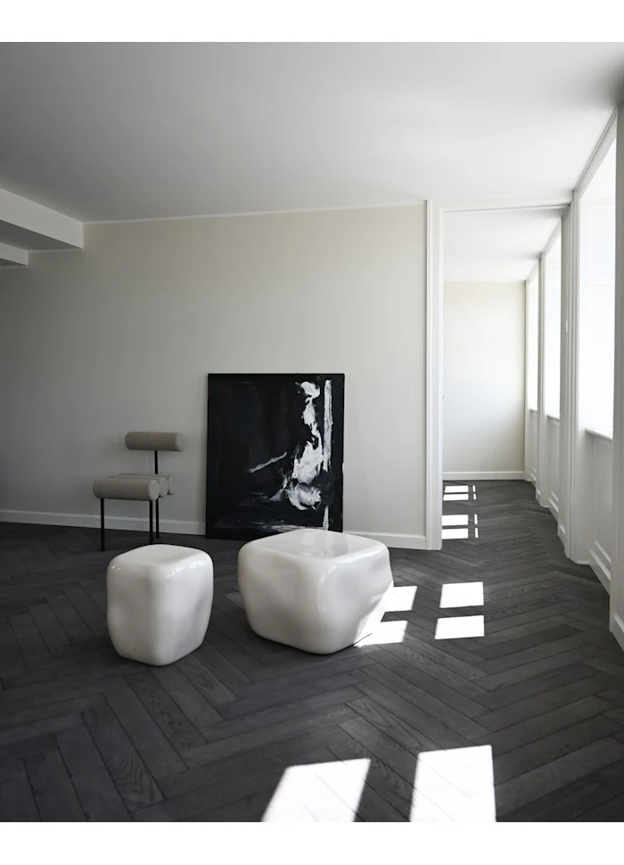 Ishi 咖啡桌, 中 - 亮面白樺木色