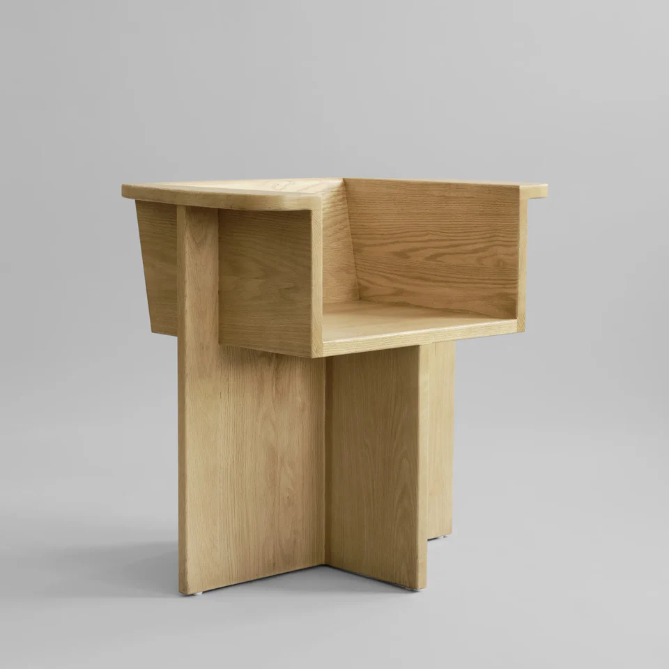 Brutus餐椅 - 天然橡木