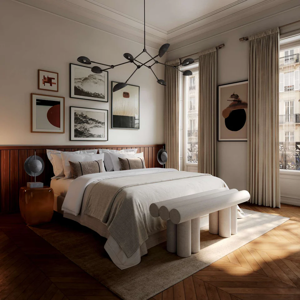 Hiro 長椅 - 亞麻色