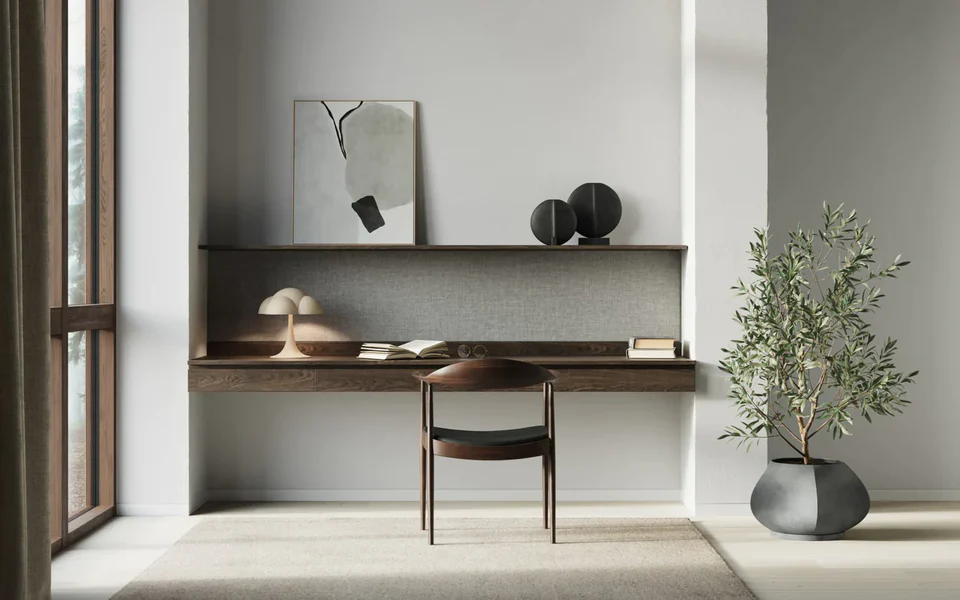 蘑菇檯燈 - 沙色