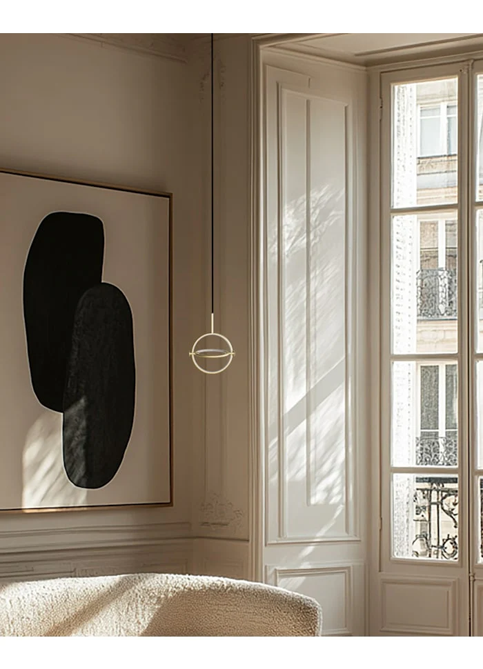 圓環吊燈,迷你 - 黃銅色