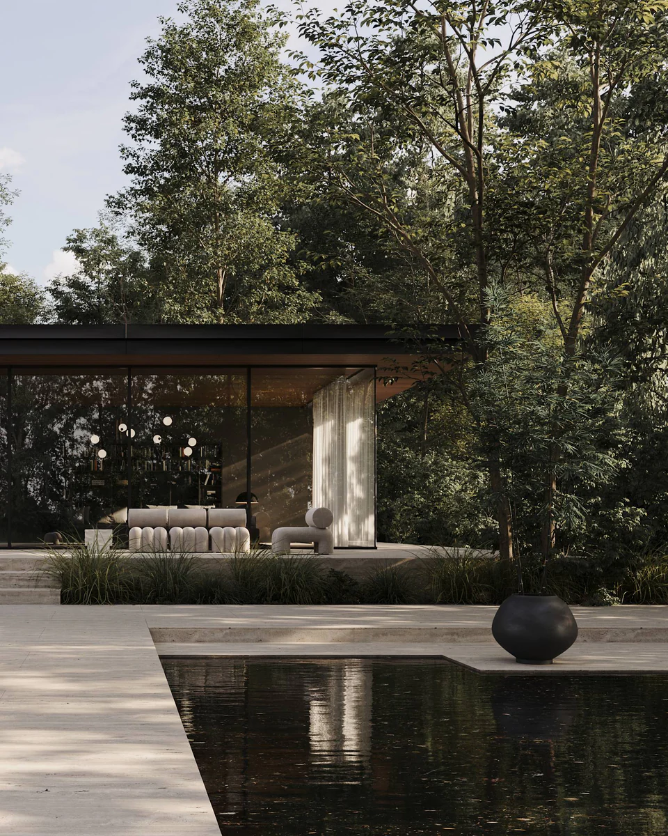 素直花盆,特大 - 黑色