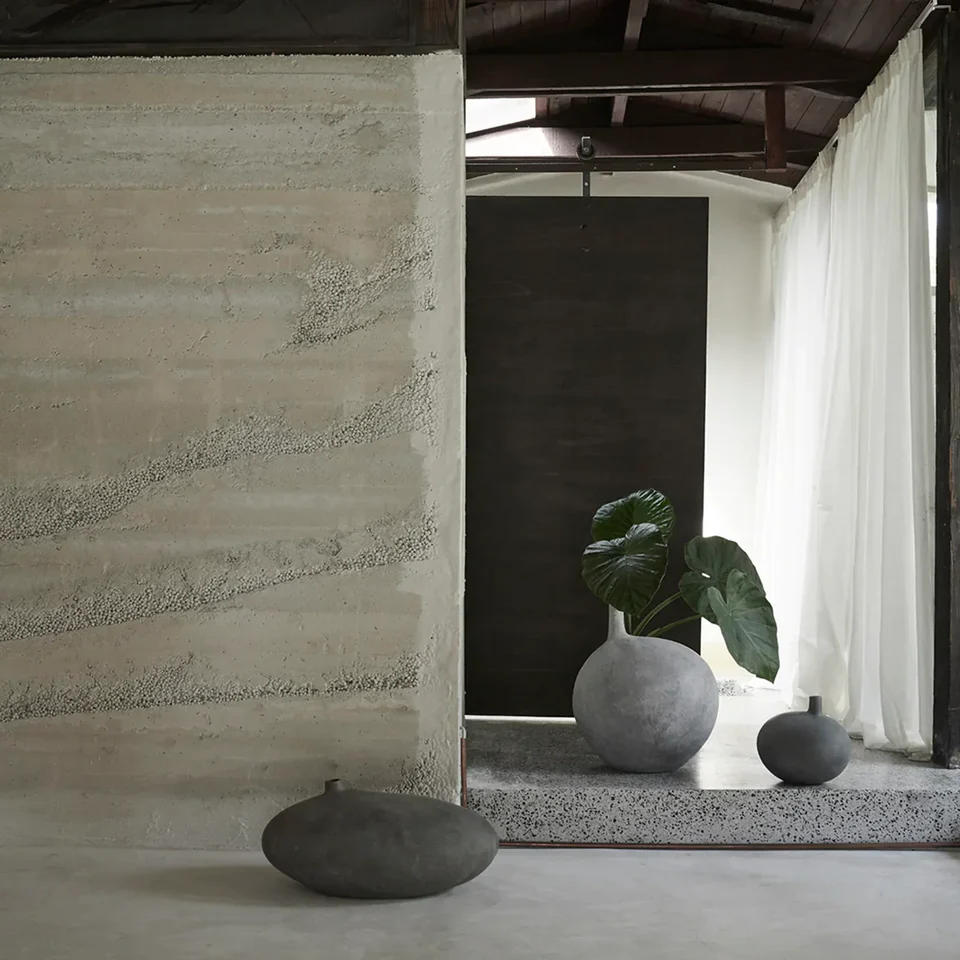 潛艇花瓶,矮胖型 - 深灰色