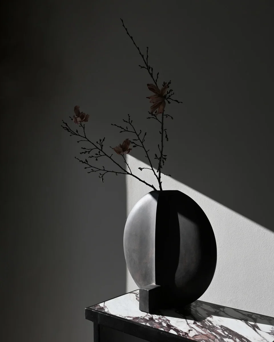 古根海姆花瓶,大 - 咖啡色