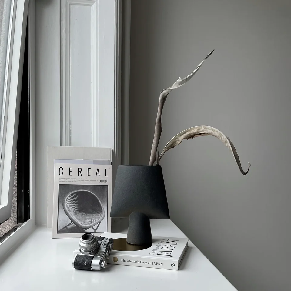 球形花瓶,四方形,迷你 - 黑色