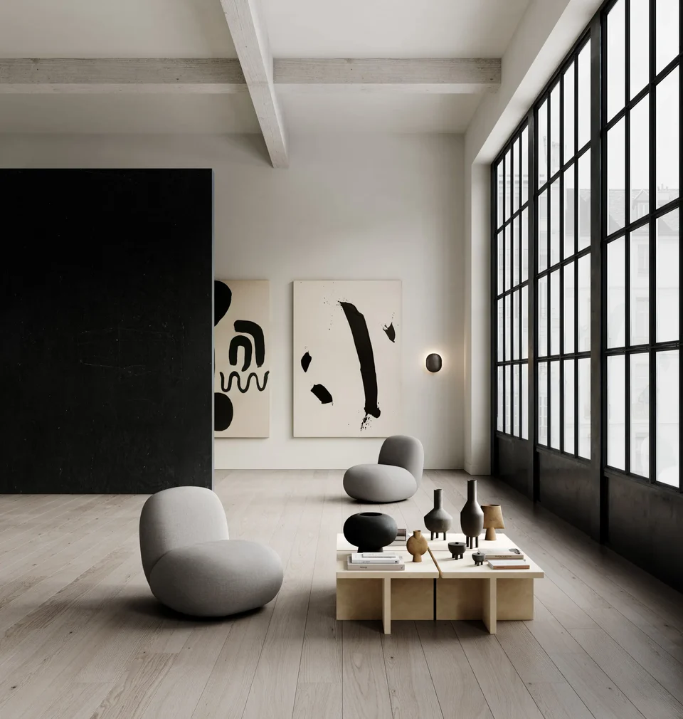 球形花瓶,四方形,迷你 - 土黃色