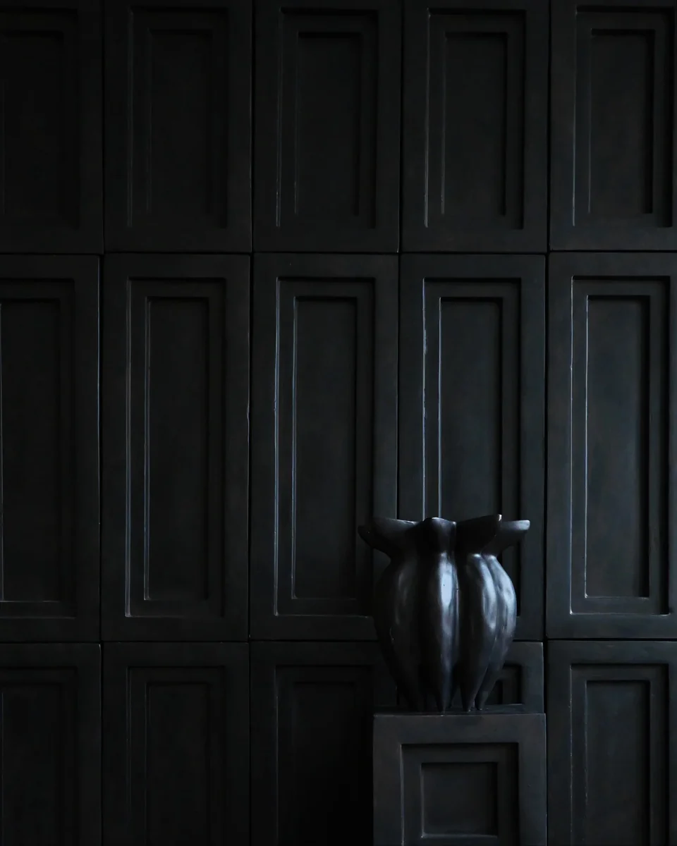 蓮花花瓶,迷你 - 咖啡色