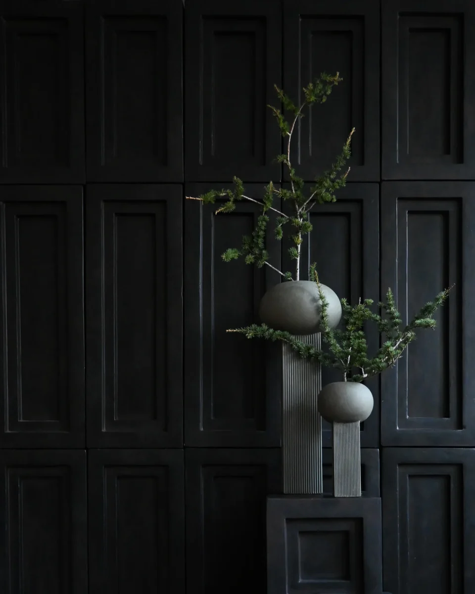 帝國花瓶,大 - 深灰色