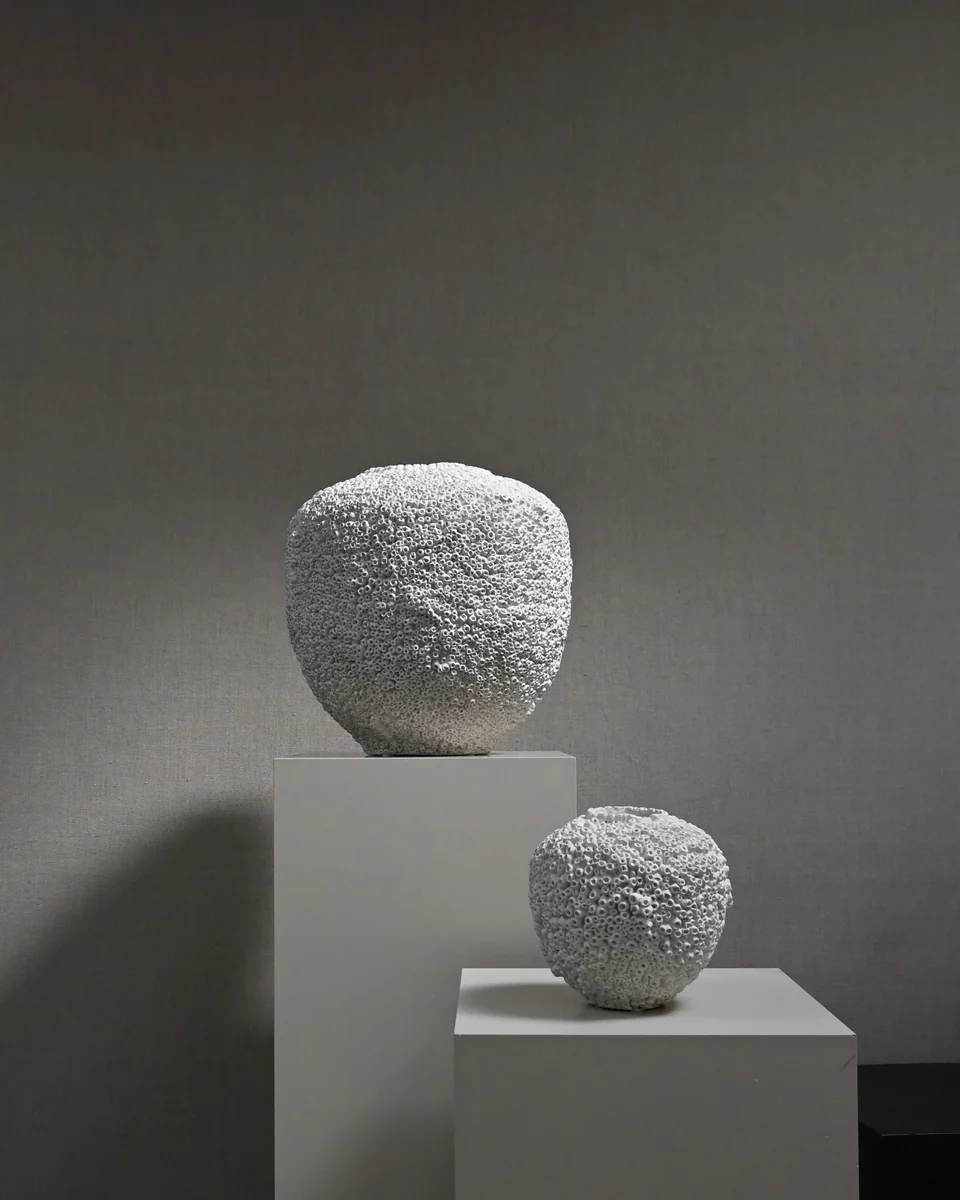 素直花瓶,小 - 蜂巢紋