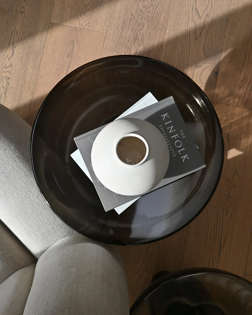 素直花瓶,胖型迷你 - 白樺色