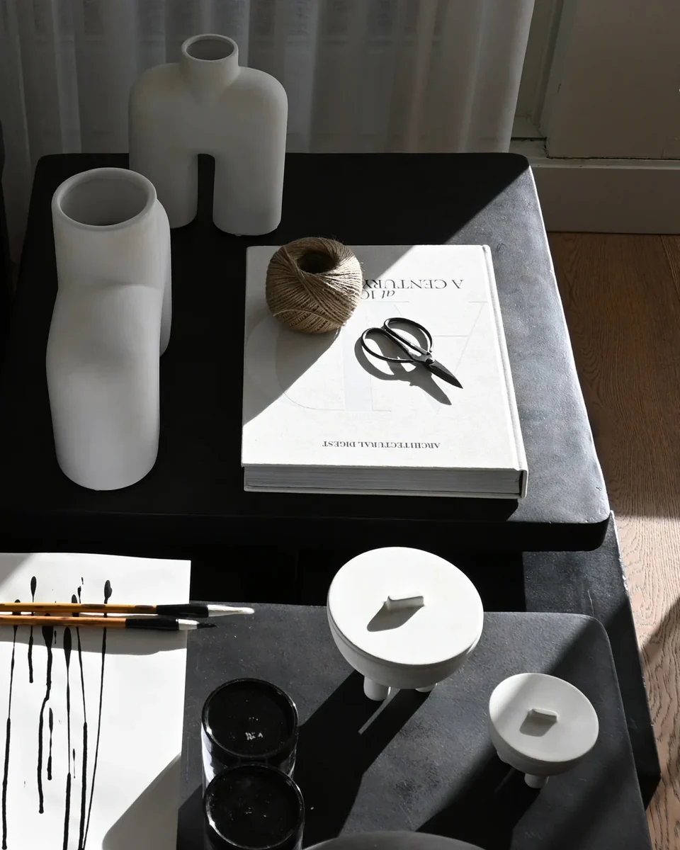 眼鏡蛇花瓶,高型,迷你 - 骨白色