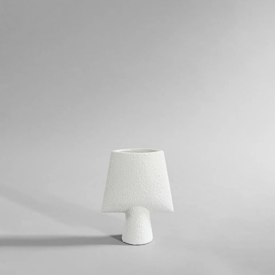 球形花瓶,四方形,迷你 - 泡泡白